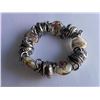 Image 1 : #9-MURANO GLASS PANDORA STYLE BRACELET