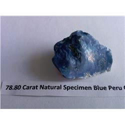 #14-78.80 CT NATURAL SPECIMIN BLUE PERU OPAL