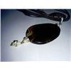 Image 1 : #16-HAND SET STRIPED AGATE PENDANT