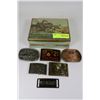 Image 1 : TIN OF 6 BELT BUCKLES