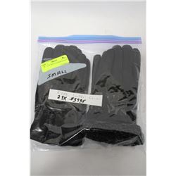 PACK OF 2 MENS LEATHER GLOVES SIZE S