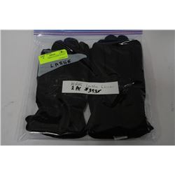 PACK OF 2 MENS LEATHER GLOVES SIZE L