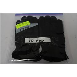 PACK OF 2 MENS LEATHER GLOVES SIZE XL