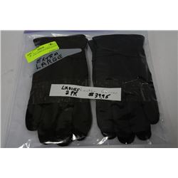 PACK OF 2 LADIES LEATHER GLOVES COLORS MAY VARY SIZE X- LARGE