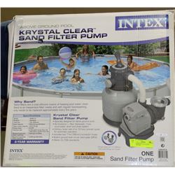 INTEX ABOVE GROUND POOL WITH KRYSTAL CLEAR SAND