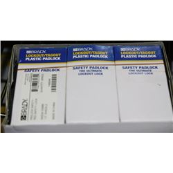 BOX OF 6 NEW BRADY PADLOCKS