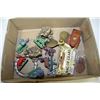 Image 1 : BOX W/6 PEWTER FIGURINES, POCKET KNIFE,
