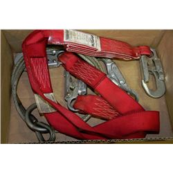 BOX W/DUAL STRAP SAFETY LANYARD AND