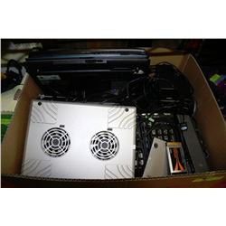BOX W/3 LAPTOPS (NEED TLC) & COMPUTER