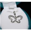 Image 1 : #2-STERLING SILVER DIAMOND (0.18CT) BUTTERFLY