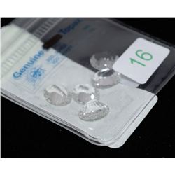 #16-GENUINE WHITE TOPAZ GEMSTONES