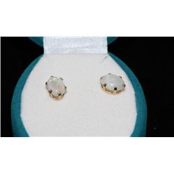 #23-10K GOLD OPAL EARRINGS