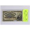 Image 1 : 1900 DOMINION OF CANADA 25 CENT SHINPLASTER