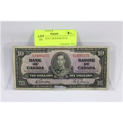 1937 TEN DOLLAR BANK NOTE