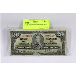 1937 TWENTY DOLLAR BANK NOTE