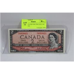 UNCIRCULATED 1954 TWO DOLLAR BANK NOTE