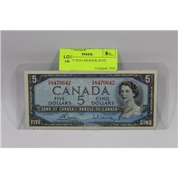 1954 FIVE DOLLAR BANK NOTE