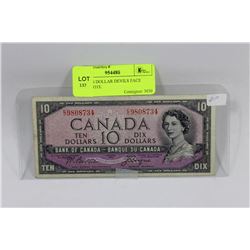 1954 TEN DOLLAR DEVILS FACE BANK NOTE