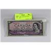Image 1 : 1954 TEN DOLLAR DEVILS FACE BANK NOTE