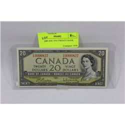 HIGH GRADE 1954 TWENTY BANK NOTE