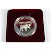 Image 1 : 1985 CASED PROOF MOOSE SILVER DOLLAR