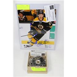 DOUGIE HAMILTON SIGNED PICTURE 8"X10" AND PUCK