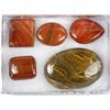 Image 1 : COLLECTION OF RED JASPER STONES & POLISHED