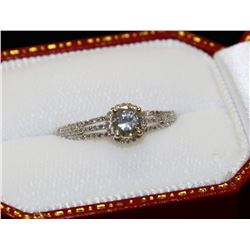 #31-14K GOLD DIAMOND (0.56CT) & (0.27CT) RING