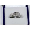 Image 1 : #39-10K WHITE GOLD DIAMOND "P" RING