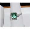 Image 1 : #41-14K WHITE GOLD EMERALD (2.60CT) &