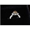 Image 1 : #46-14K WHITE GOLD BROWN DIAMOND (1.06CT) & 92