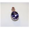 Image 1 : #47-14K ROSE & WHITE GOLD TANZANITE (4.74CT) &