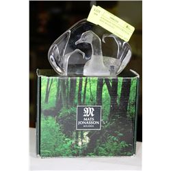 MATS JONASSON SWEDEN CRYSTAL CANADIAN WILDLIFE