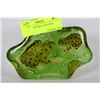 Image 1 : GREEN GLASS FROG FIGURINE