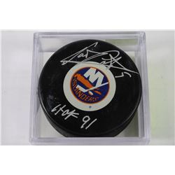 DENIS POTVIN AUTOGRAPHED HOCKEY PUCK