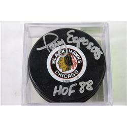 TONY ESPOSITO AUTOGRAPHED HOCKEY PUCK