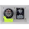 Image 1 : RYAN SMYTH AUTOGRAPHED HOCKEY PUCK & CARD DISPLAY