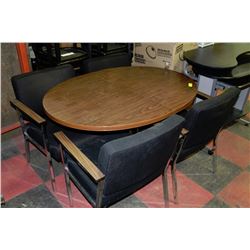 CLASSIC TABLE WITH 4 ARM CHAIRS