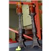 Image 1 : PAIR OF WROUGHT IRON CANDLE HOLDERS WITH CANDLES