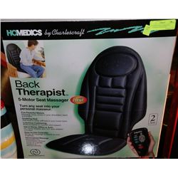 HOMEDICS BACK THERAPIST 5 MOTOR SEAT MASSAGER
