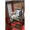 Image 1 : METAL AND GLASS 3 TIER SHELVING UNIT