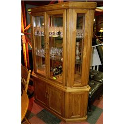 OAK CHINA CABINET