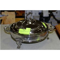 CIRCULAR CHAFING DISH WITH OVEN PROOF GLASS