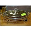 Image 1 : OVAL CHAFING DISH WITH GLASS INSERT