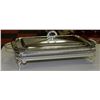 Image 1 : RECTANGULAR CHAFING DISH WITH GLASS INSERT