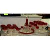 Image 1 : ESTATE CRANBERRY GLASS 24PCS SET