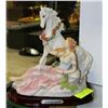 Image 1 : THE CLAUDIA COLLECTION HORSE & LADY FIGURINE