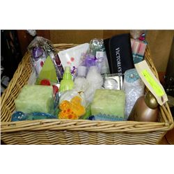 LARGE BASKET W/NEW QUALITY PRODUCTS,