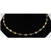 Image 1 : LADIES YELLOW GOLD SAPPHIRE NECKLACE