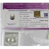 Image 1 : FRESH WATER PEARL 9.892CT, WHITE ROSE WITH COA